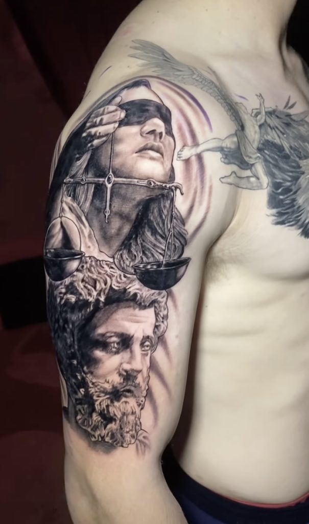 Black and Grey Sleev Tattoo Ideas